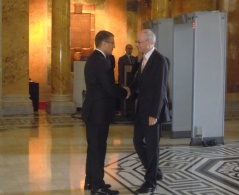 1 July 2013 National Assembly Speaker Dr Nebojsa Stefanovic and the President of the European Council, H.E. Herman Van Rompuy